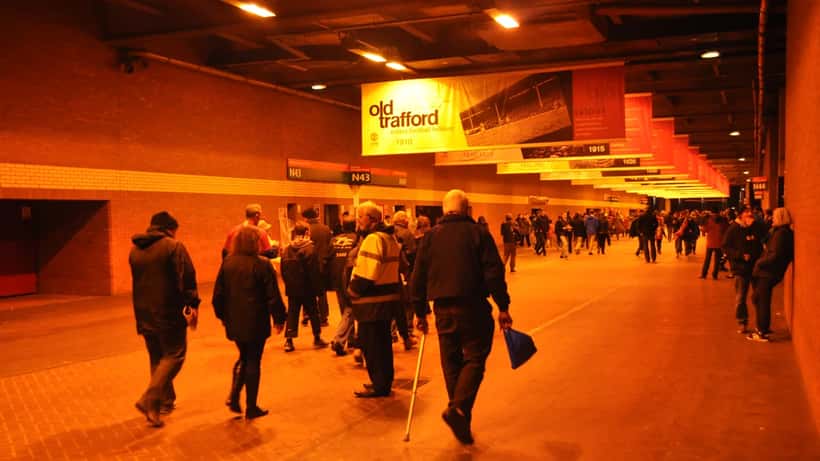 Estadio Old Trafford del Manchester United en Manchester, Reino Unido