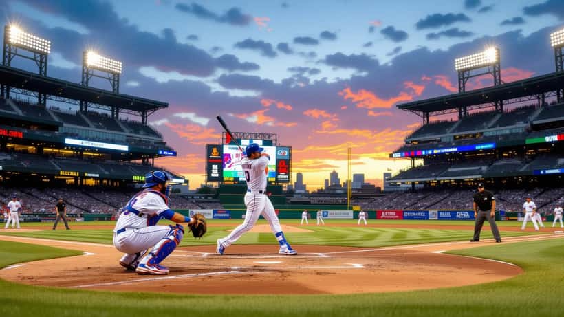 Stade de baseball rempli lors du duel Cubs vs Mets 2026, vu depuis le monticule du lanceur