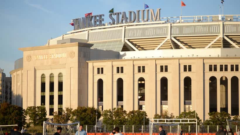 Yankee Stadium at sunset ahead of the Orioles vs Yankees 2026 September doubleheader