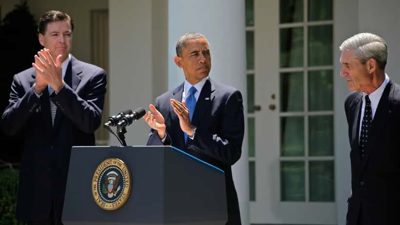 James Comey, exdirector del FBI, durante su nominación oficial como director de la agencia