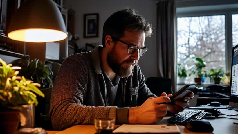 Expert informatique analysant une application crypto suspecte sur smartphone dans un bureau à Genève