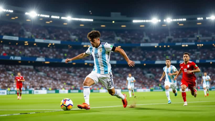 Nico Paz calciatore del Como 1907 in azione durante una partita di Serie A 2026