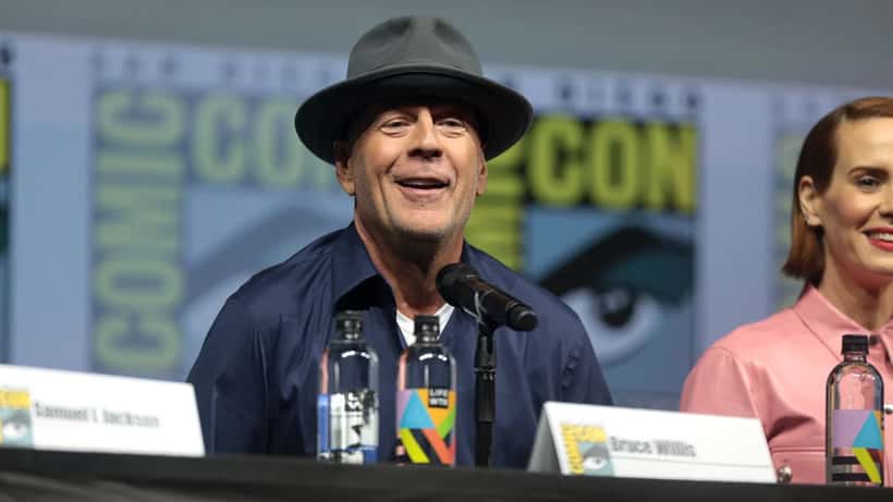 Portrait de Bruce Willis, acteur atteint de démence fronto-temporale