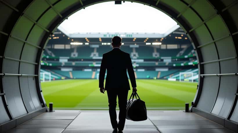 Loum Tchaouna Premier League transfer 2026 - footballer walking through stadium tunnel toward pitch