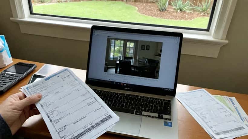 Australian consumer reviewing concert ticket purchase and hidden fees at home