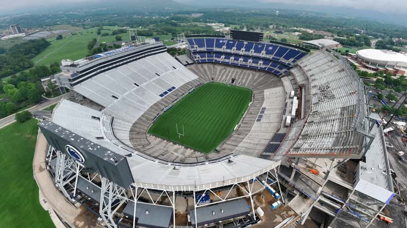 Penn State Beaver Stadium packed with fans during Wisconsin Big Ten game 2026