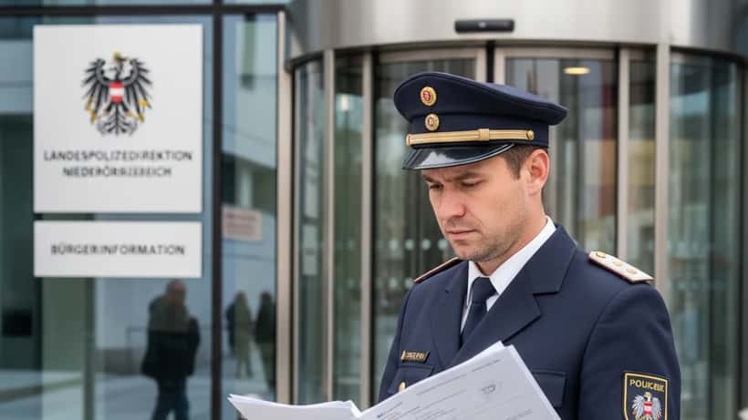 Landespolizeidirektion Niederösterreich Gebäude in St. Pölten, Sitz der österreichischen Polizeibehörde