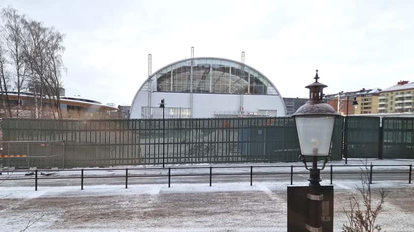 Vue intérieure de Liseberg Oceana en construction, janvier 2026, Göteborg