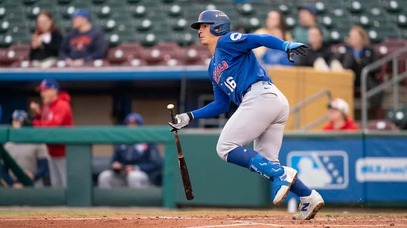 Brandon Valenzuela, catcher for the Toronto Blue Jays, in his MLB debut 2026