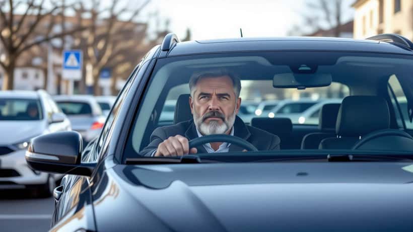 Mécanicien vérifiant le liquide de refroidissement sous le capot d'une voiture en plein soleil à Toulouse