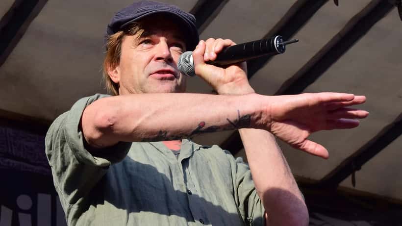 Campino, chanteur des Die Toten Hosen, lors d'une manifestation