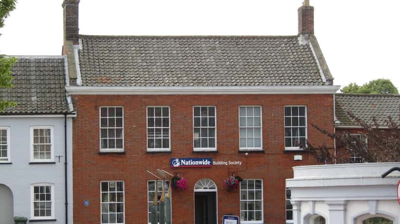 Nationwide Building Society branch on a UK high street