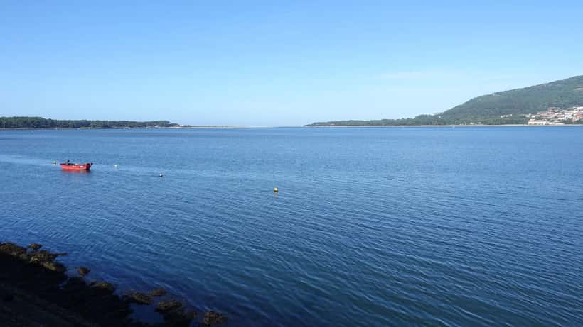 Estuário do Rio Minho, fronteira natural entre Portugal e Espanha