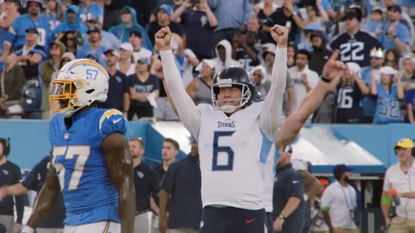 Nick Folk Atlanta Falcons kicker preparing for field goal attempt during 2026 NFL season