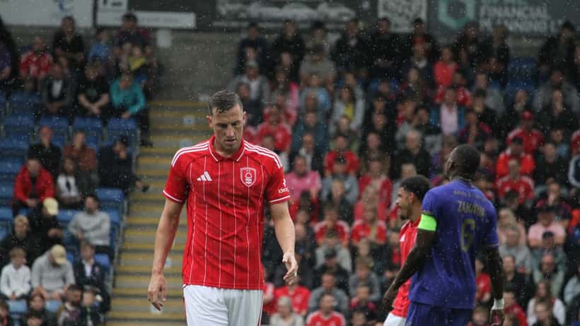 Chris Wood, attaquant de Nottingham Forest, en action lors d'un match de Premier League
