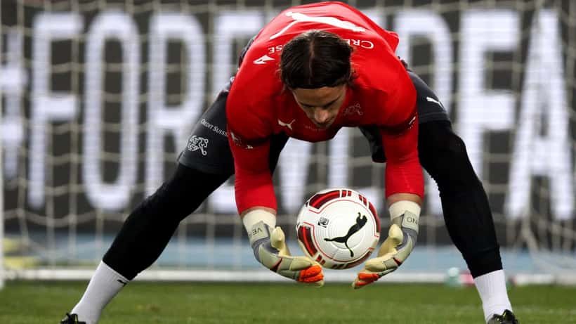 Yann Sommer gardien de l'équipe nationale suisse contre l'Autriche en 2015