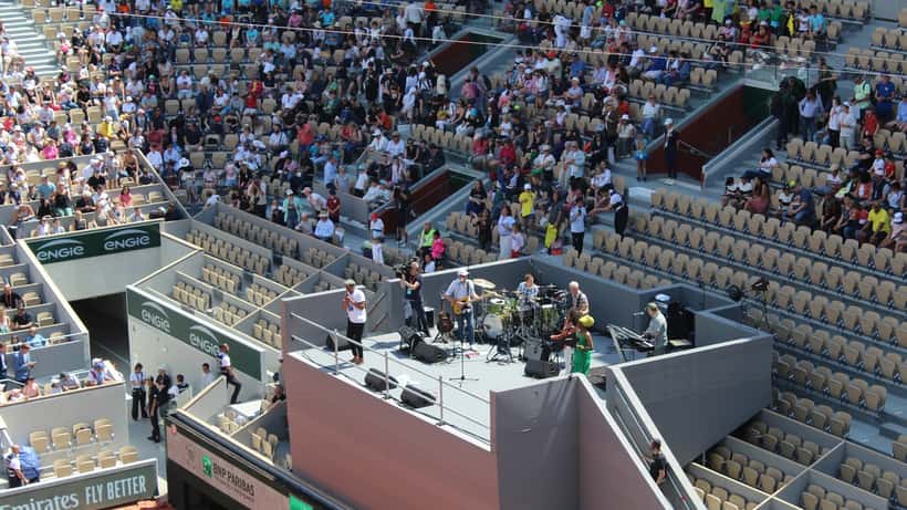 Yannick Noah à Roland Garros 2023, chanteur et tennisman français atteint d'un cancer ORL