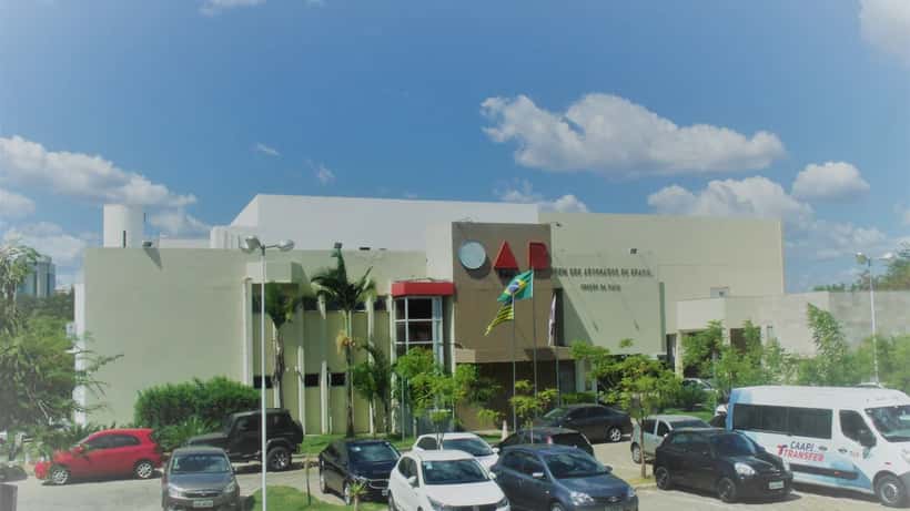 Sede da OAB do Piauí, representando a advocacia brasileira e o Exame de Ordem 2026