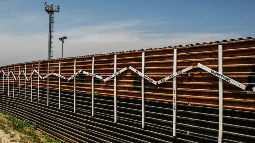 Muro fronterizo entre Tijuana y San Diego, frontera entre México y Estados Unidos