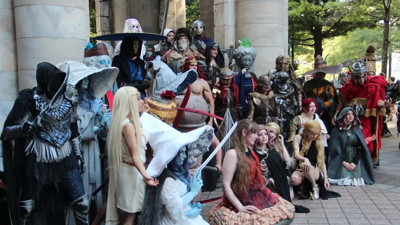 Elden Ring cosplay group at Dragon Con 2025 gaming convention