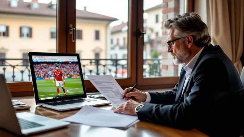 Avvocato giuslavorista esamina una contestazione disciplinare e un contratto di un calciatore