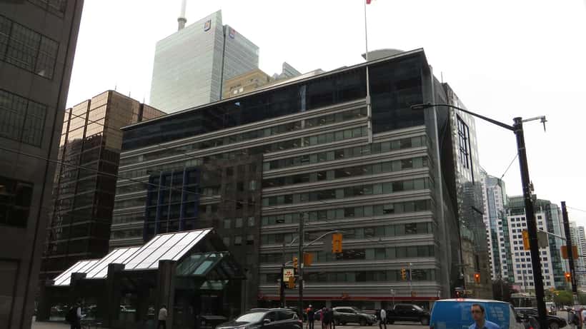 District financier de Toronto avec les tours de la CIBC