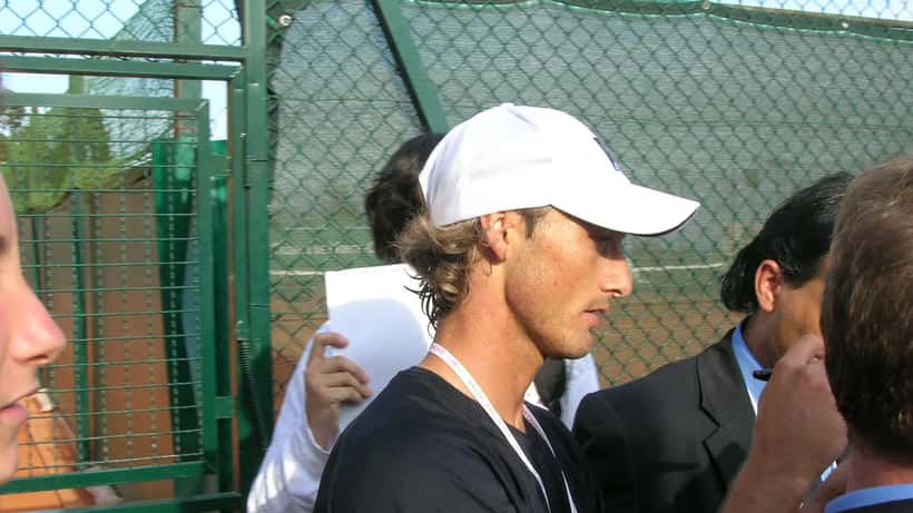Juan Carlos Ferrero durante un torneo di tennis nel 2006