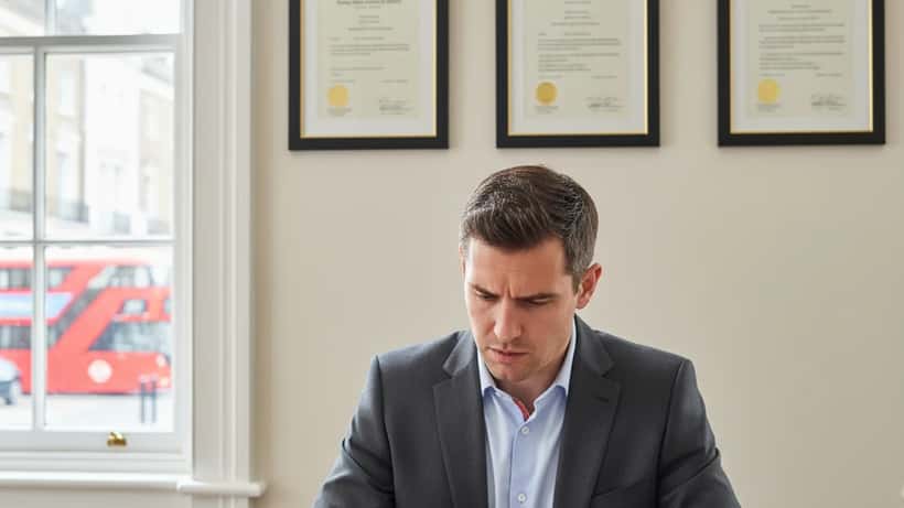 London solicitor reviewing F1 ticket refund documents after Bahrain and Saudi Arabian Grand Prix cancellations 2026