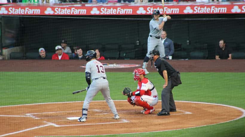 Detroit Tigers catcher Dillon Dingler batting at Angels Stadium 2025