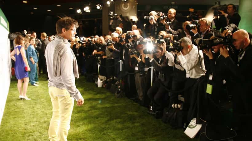 Morten Harket fra A-ha på grønn løper 2012