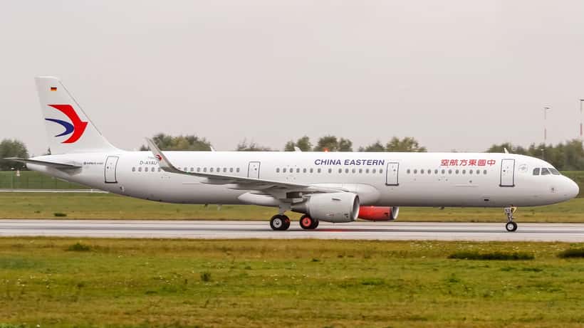 Airbus A321 vid Airbus fabrik i Hamburg Finkenwerder, Europa