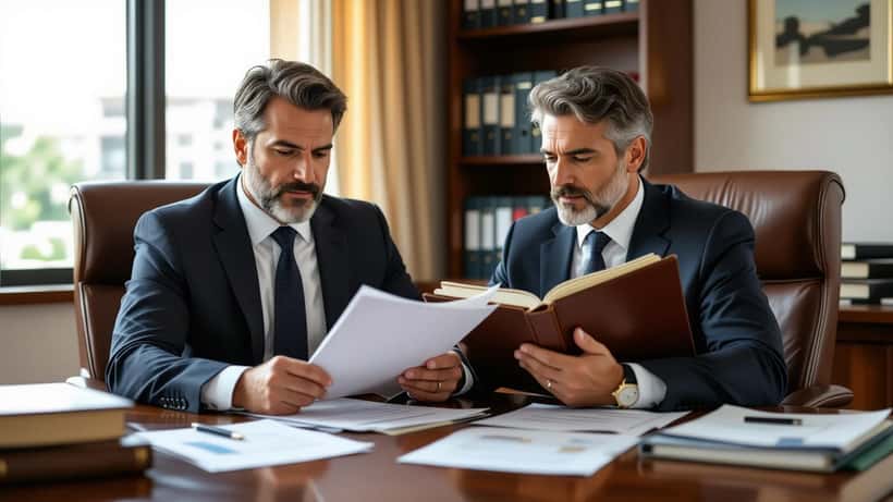 Trabalhador com contrato de trabalho em escritório jurídico em São Paulo