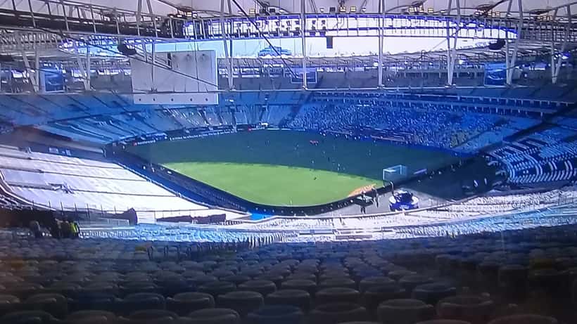 Estádio do Maracanã durante jogo da Copa Libertadores da América