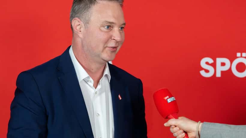 Andreas Babler beim 47. Bundesparteitag der SPÖ 2026 in Wien