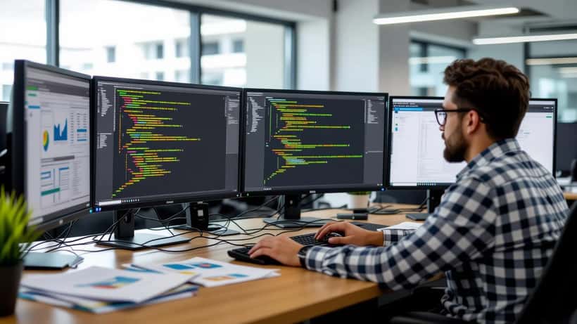 Profissional de TI analisando erro de validação de CNPJ alfanumérico em sistema ERP