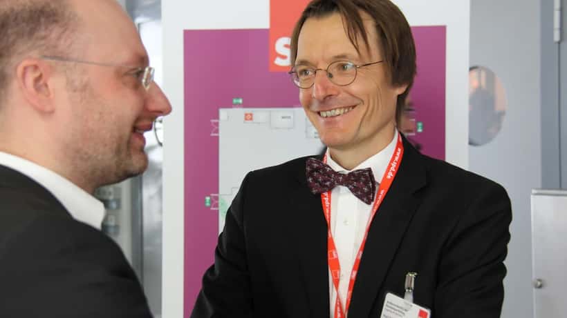 Karl Lauterbach SPD Politiker bei Veranstaltung, Gesundheitspolitik Deutschland
