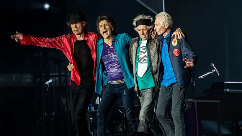 Die Rolling Stones verbeugen sich nach einem Konzert in London 2018 – Symbol für die abgesagte Deutschland-Tour 2026