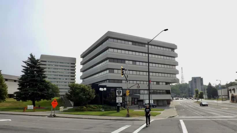 Tom Davies Square, Greater Sudbury's city hall and civic centre, Ontario