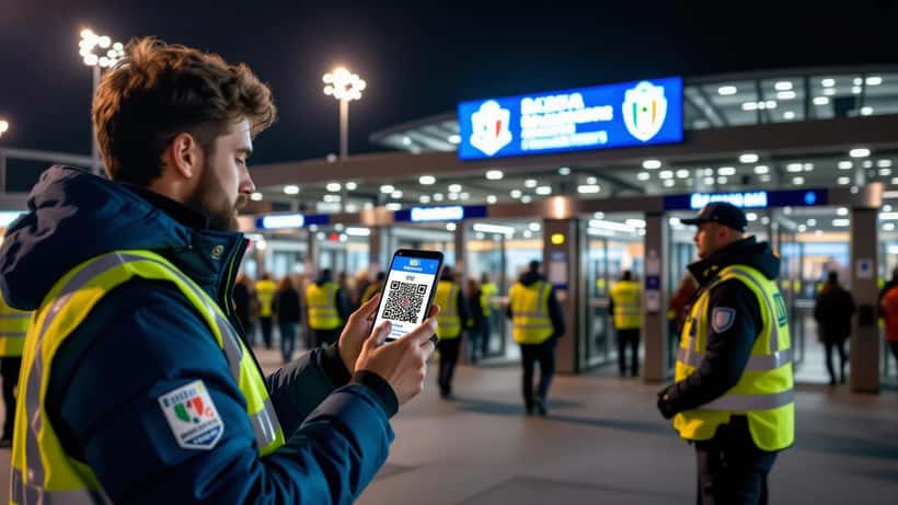 Tifoso italiano con biglietto falso rifiutato all'ingresso dello Stade de France Nations League 2026
