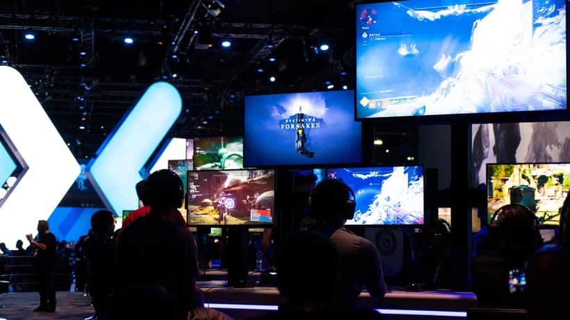 Destiny 2 game display at E3 2018 gaming convention