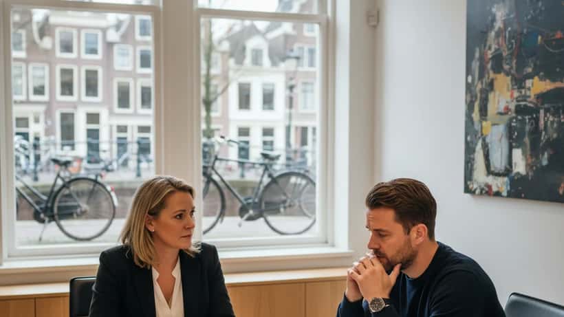 Advocaat familierecht in overleg met ouder over omgangsregeling kind