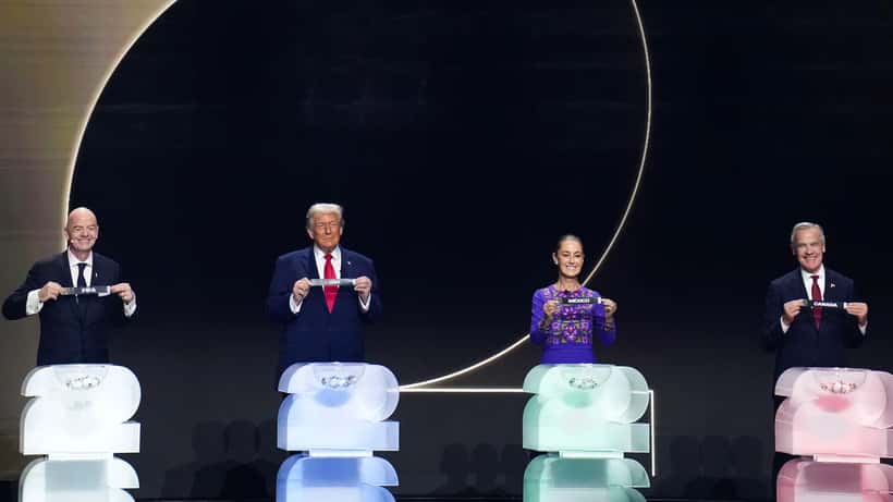 FIFA World Cup 2026 official draw ceremony stage and participants