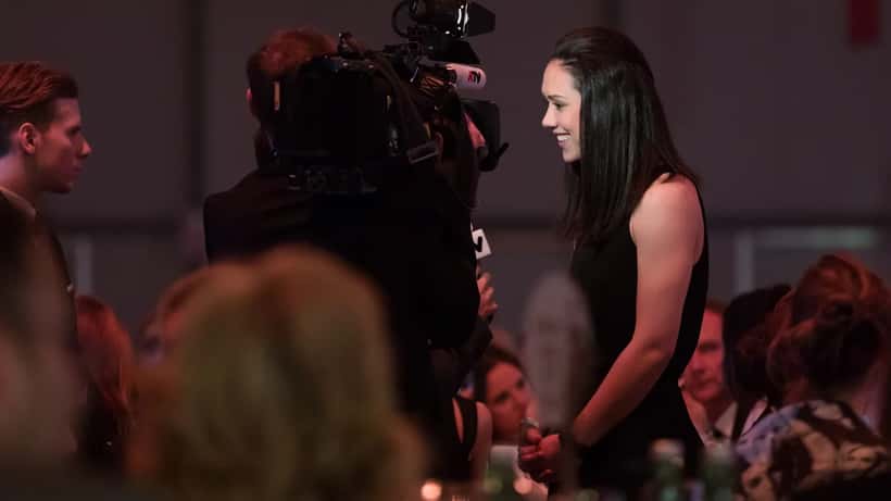 Manuela Zinsberger bei der Sporthilfe-Gala 2017 in Österreich