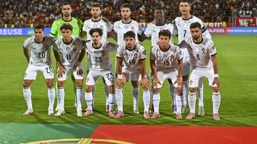 Seleção Nacional de Portugal em campo - Palhinha excluído do Mundial 2026