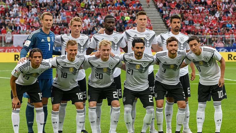 Germany national football team at FIFA World Cup match in action