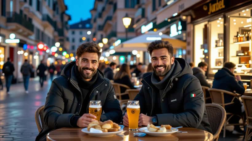Tifoso italiano sul divano di notte durante i Mondiali 2026, mano sul petto per lo stress