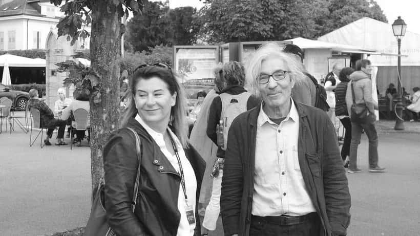Boualem Sansal, Franco-Algerian novelist, at a literary event