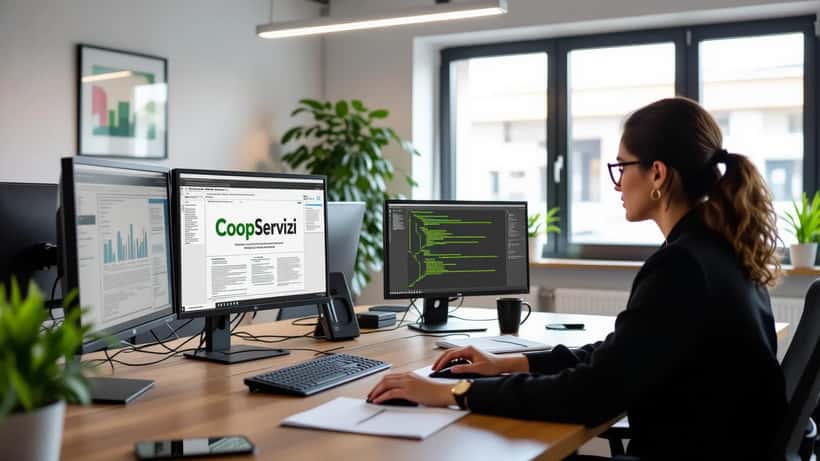Guardia di Finanza esamina documenti di cooperative false in ufficio giudiziario romano