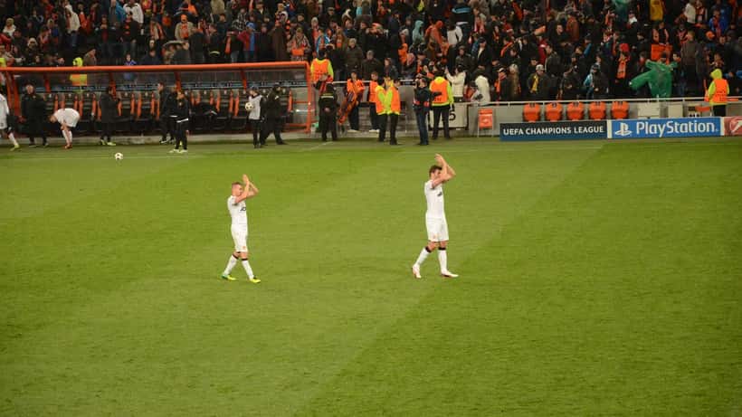 Michael Carrick in the Manchester United technical area as head coach