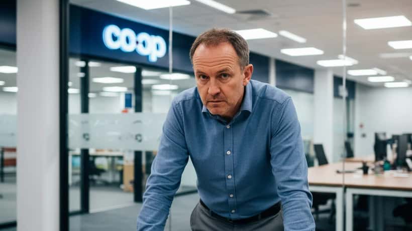 UK worker reviewing employment contract at office desk